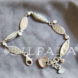 Silpada "Icy Elements" link bracelet with Swarovski crystals